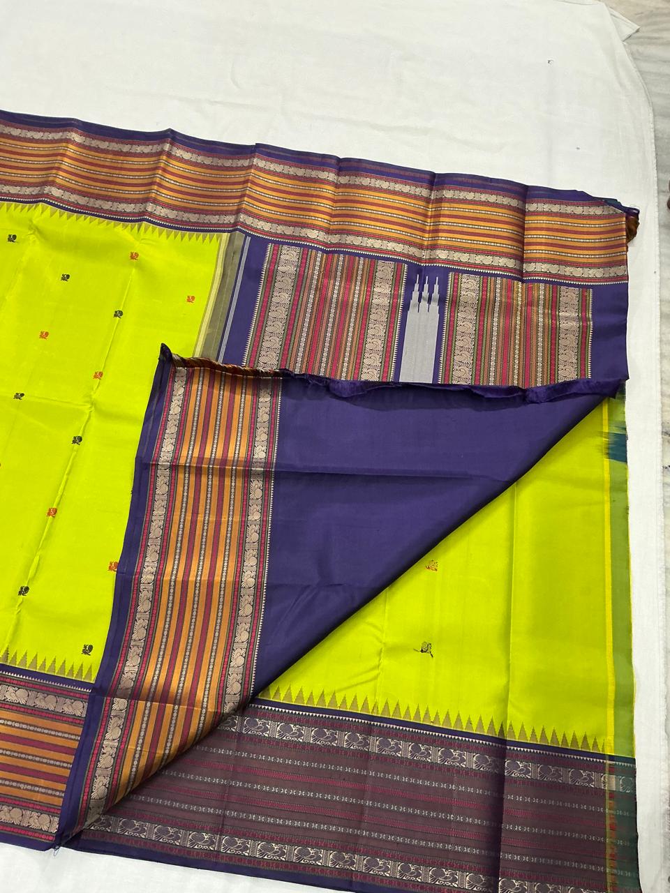 No Zari Kanji Silk (Green)
