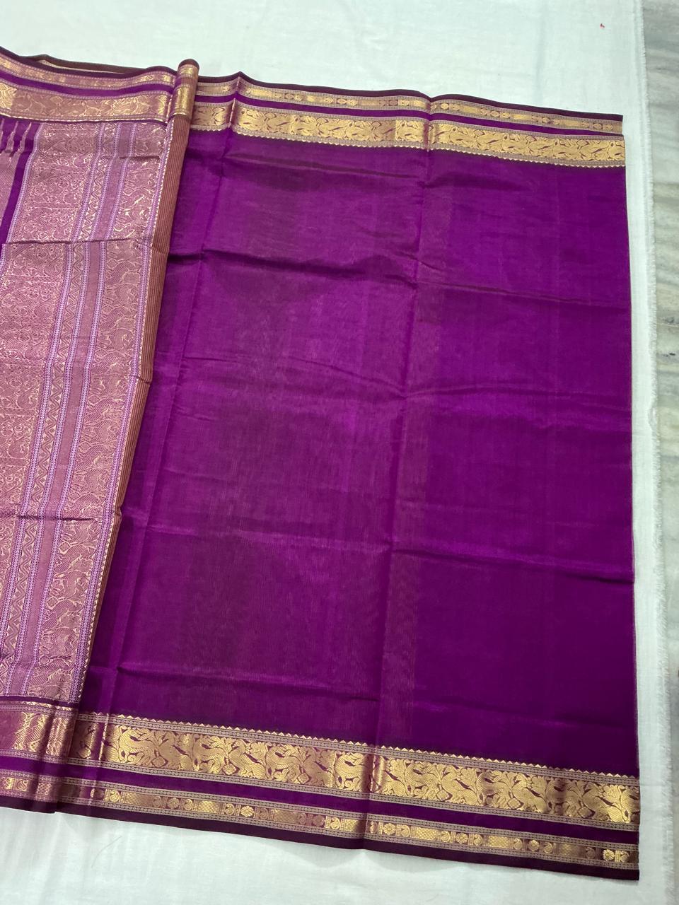 Silk Cotton: Brown Vertical Stripes