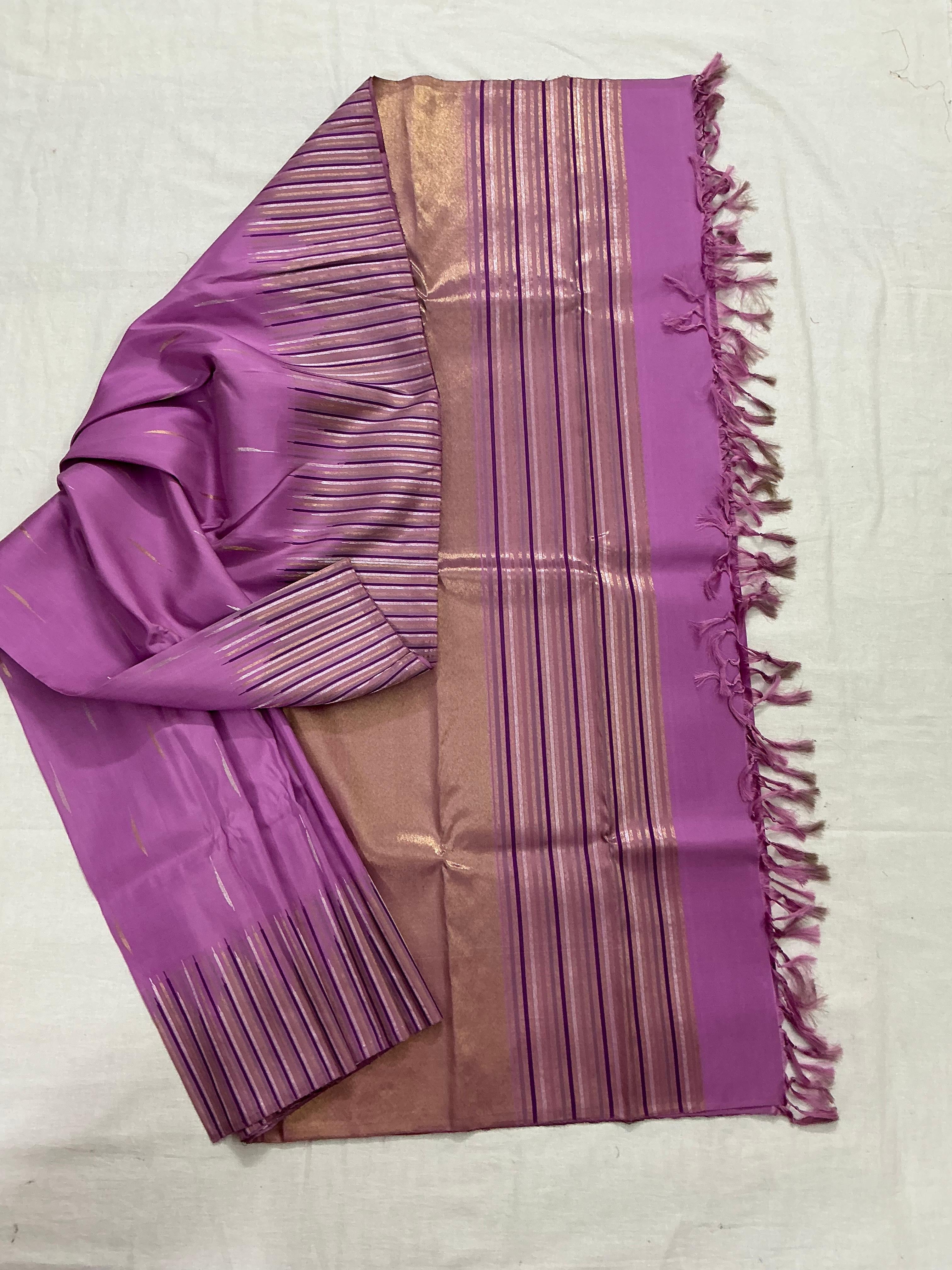 MYTHILI : 8 Kol Kanjivaram Silk (Lavender)