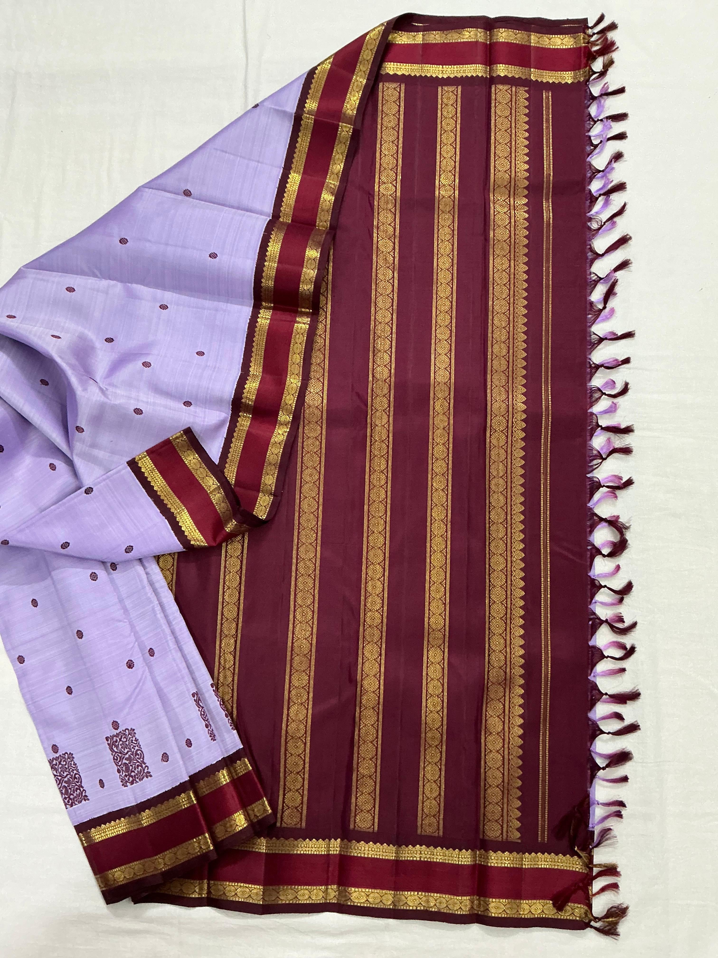 MYTHILI : Vintage Korvai Kanjivaram with Beetu Buttas