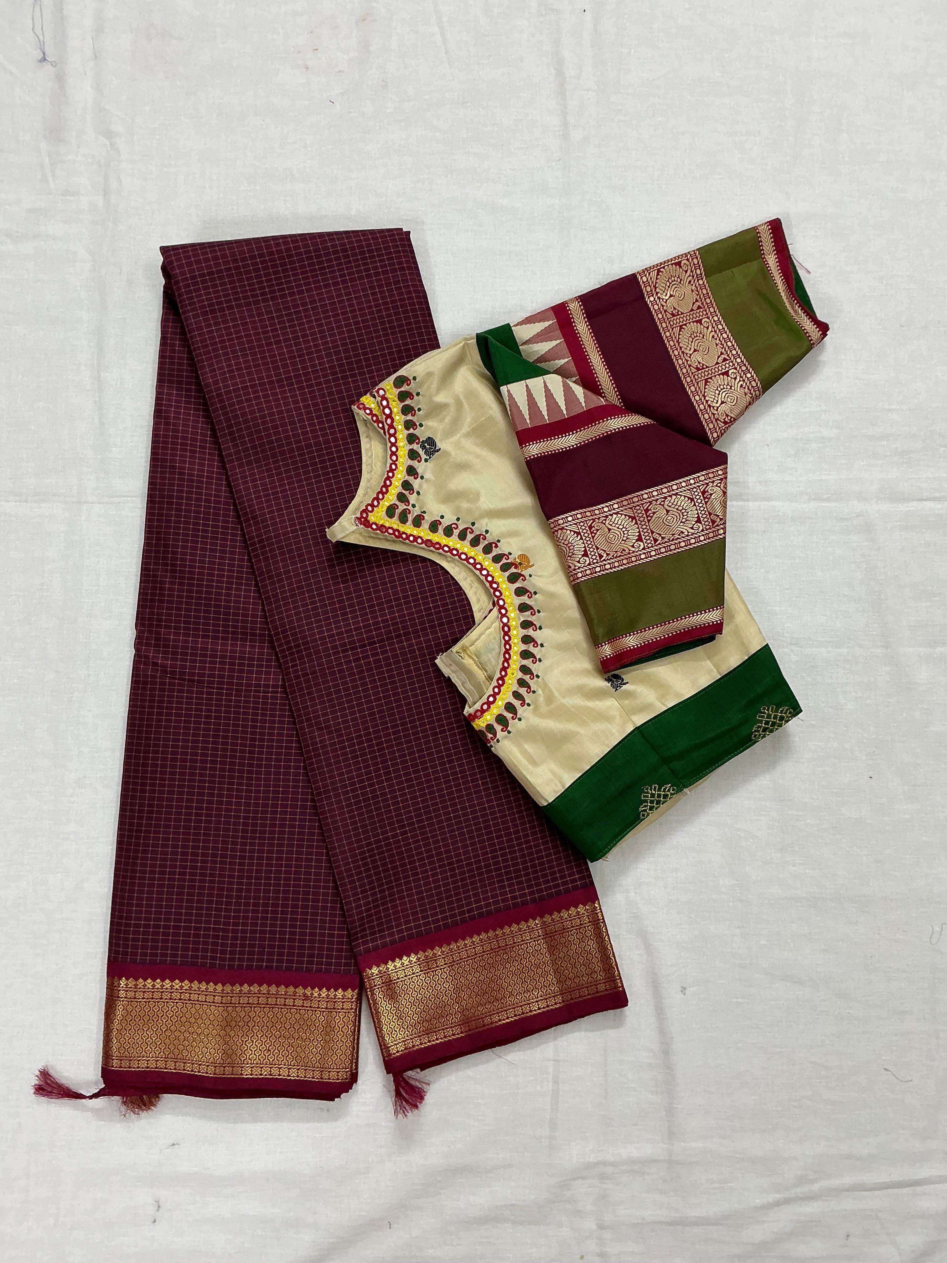Handcrafted Ready to Wear Blouse - Kanjivaram Silk