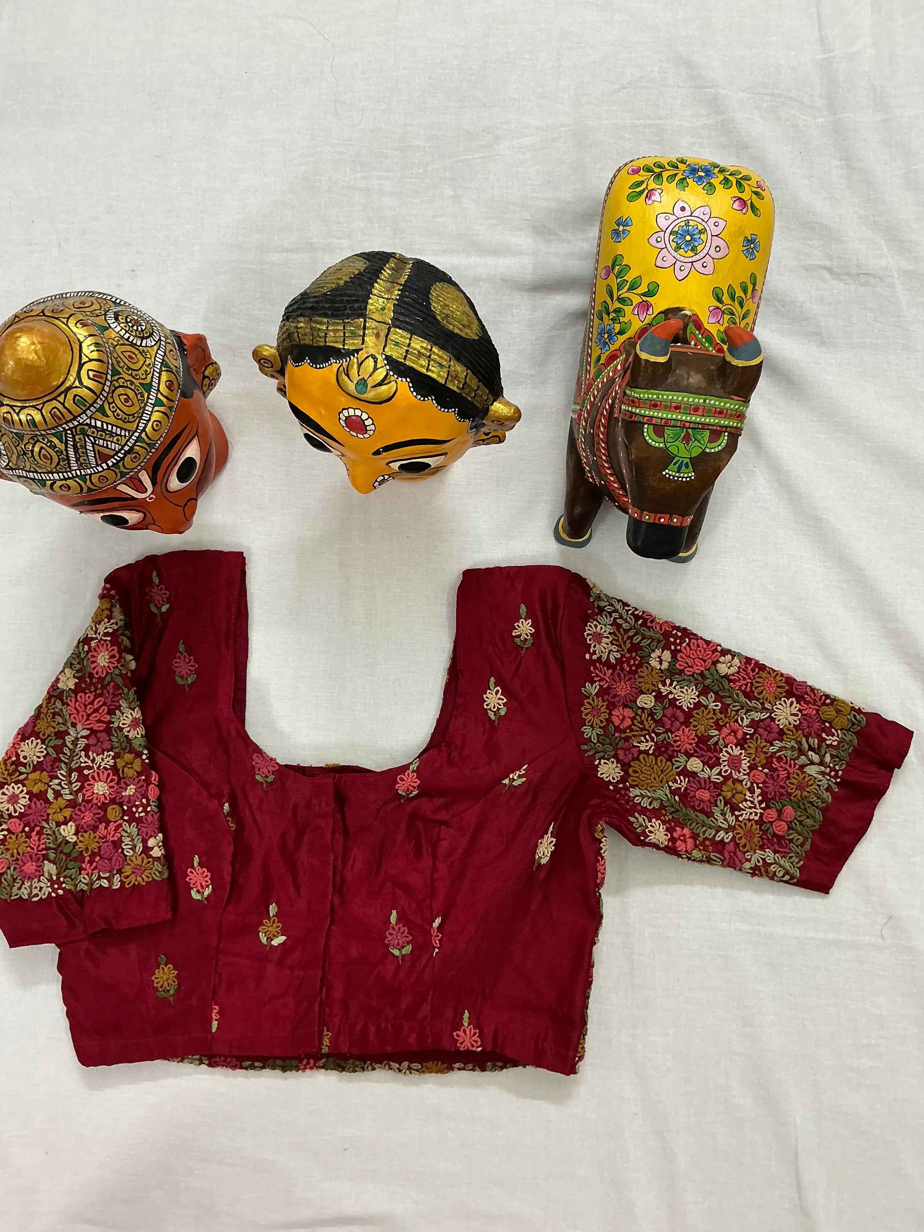 Handcrafted Ready to Wear Blouse - French Knot